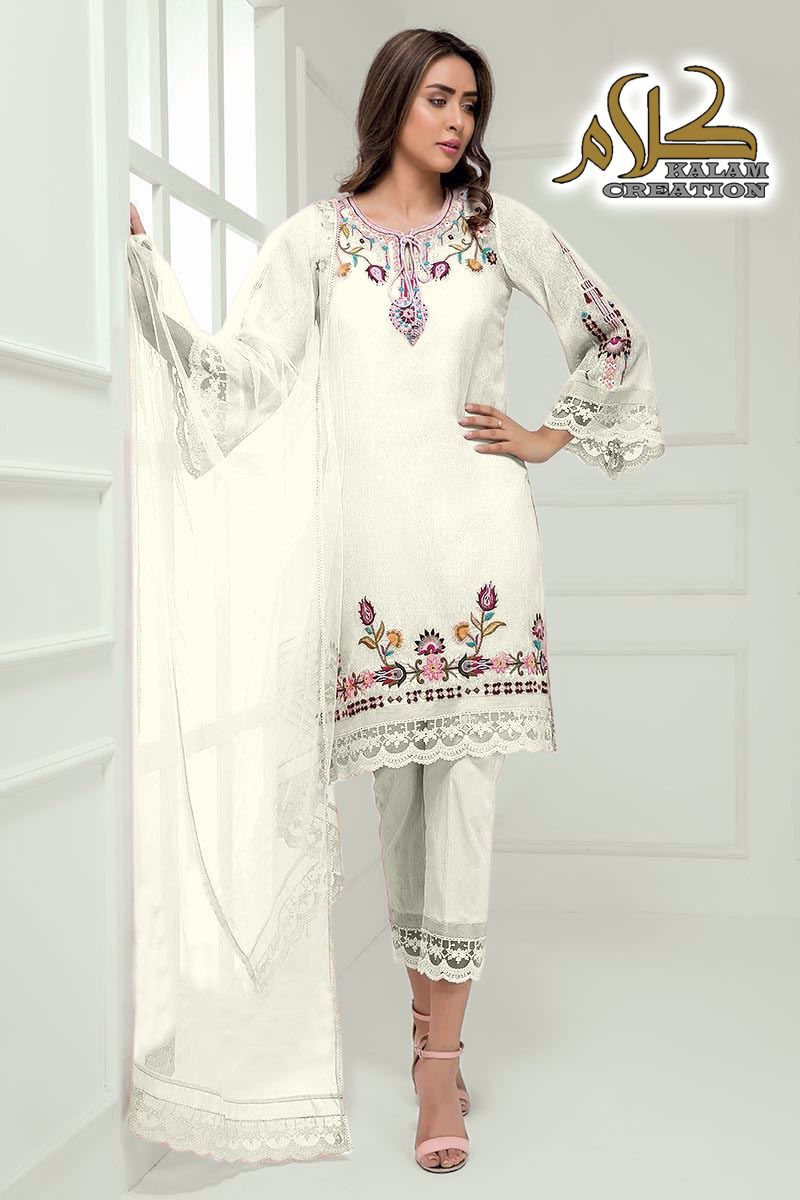 Kalam 1101 Fancy Ethnic Wear Georgette Ready Made Collection